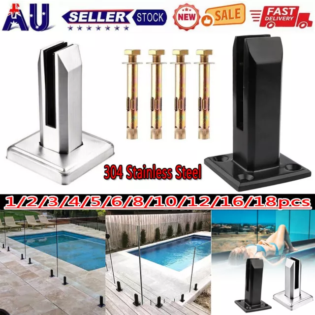 NSW Glass Fence Spigot Pool Balustrade Fencing Clamp Spigots Floor Stand Stairs