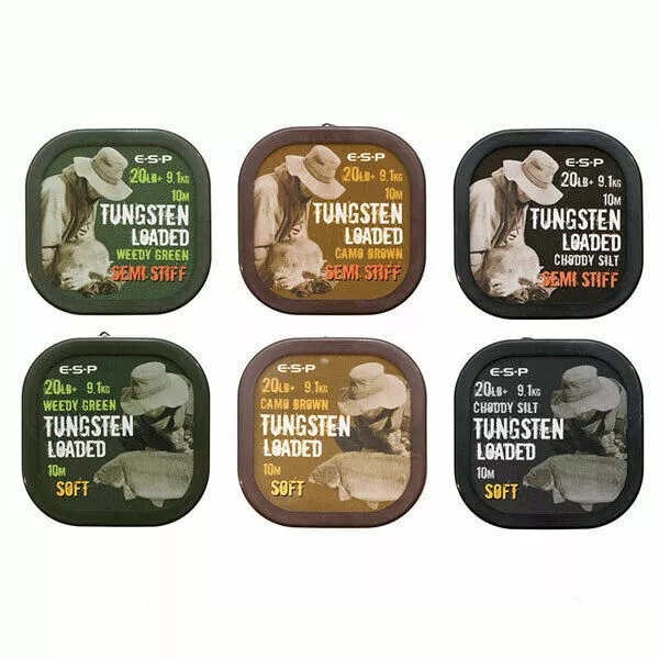 ESP Tungsten Loaded Coated Hooklink  *ALL SIZES & COLOURS*  *PAY 1 POST*