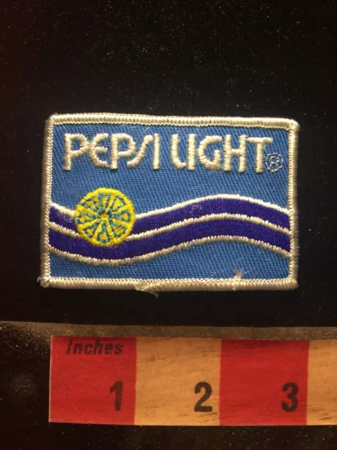 PEPSI LIGHT Advertising Embroidered Twill Sew-On Patch Diet Soda Cola 70D2