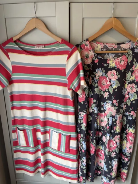 Cath Kidston Retro Flowers & Striped Dresses Jersey X 2 - Size 12