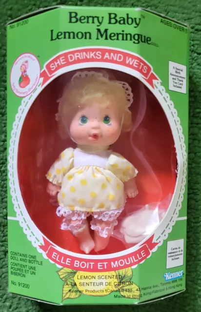 SEALED NOS Kenner Baby Strawberry Shortcake BERRY BABY LEMON MERINGUE No. 91200