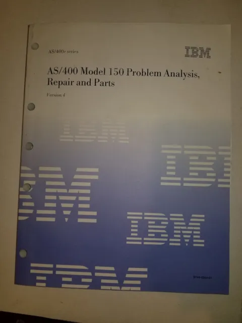 SY44-5954-01 IBM Model 150 Problem Analysis, repair and parts book V4 Rare