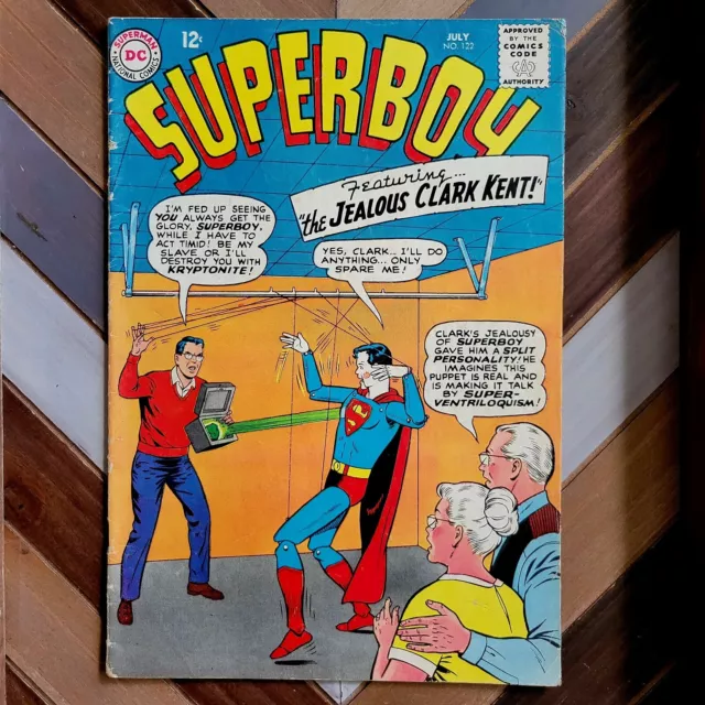 SUPERBOY #122 VG/FN (DC 1965) Red Kryptonite Story + KRYPTO! (Klein & Swan art)