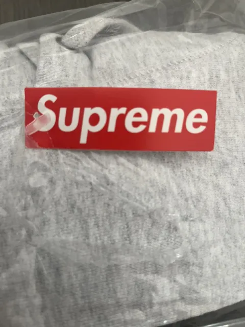 SUPREME Box Logo Ash Grey Hoodie Size Small FW23 |In Hand | Receipt Available 3