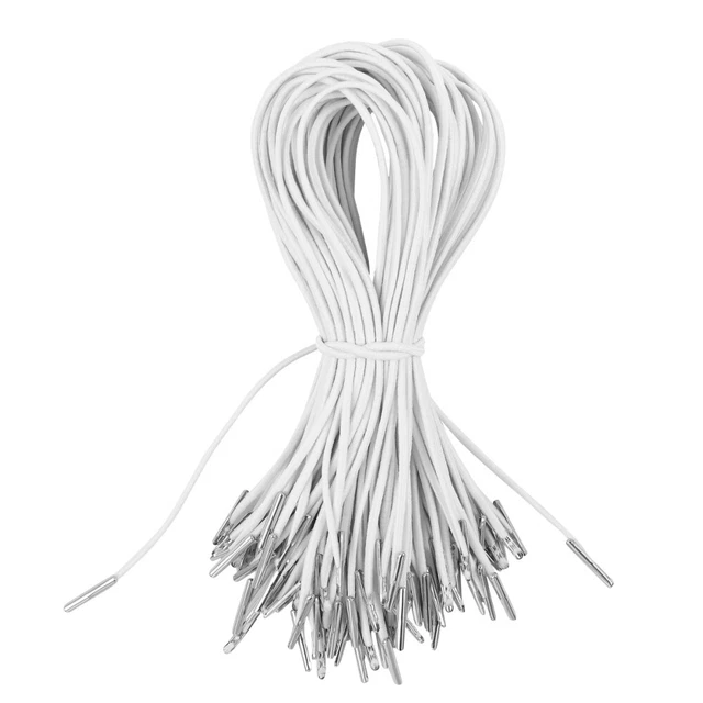 50 PIEZAS Cordón elástico de púas Cuerda elástica alta con púas de metal para artesanía ocular