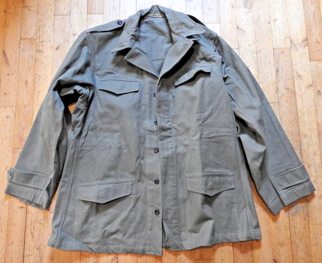 Veste De Treillis Modèle 47/52 De L'Armée Française - Occasion En Très Bon état