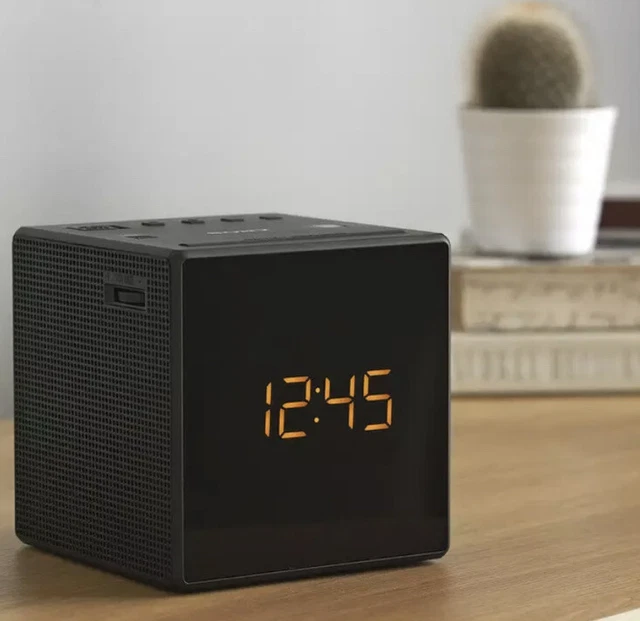 SONY ICFC1 CUBE Clock Radio Black £29.99 PicClick UK