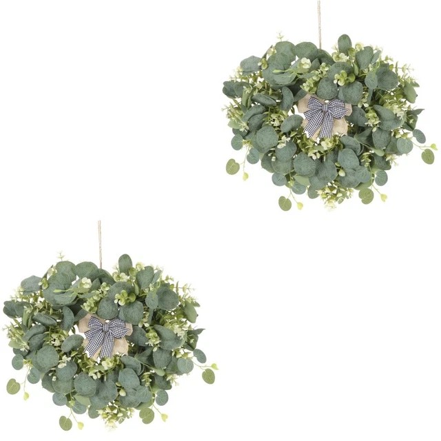 2x Unique Widely- Creative Decorative Exquisite Spring Wreath for Home Decor