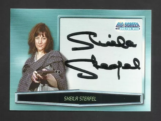 Dr Who Sheila Steafel Signed Autograph Card Cult Tv Show Actress Actors