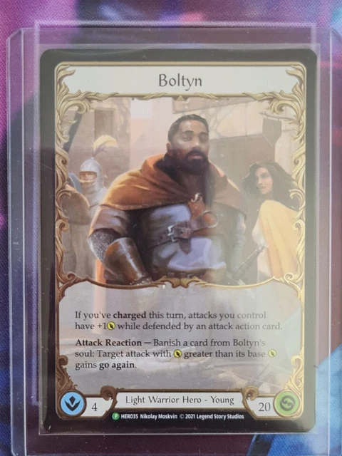 BOLTYN, YOUNG HERO, COLD FOIL, promo HER035, FAB Flesh and Blood