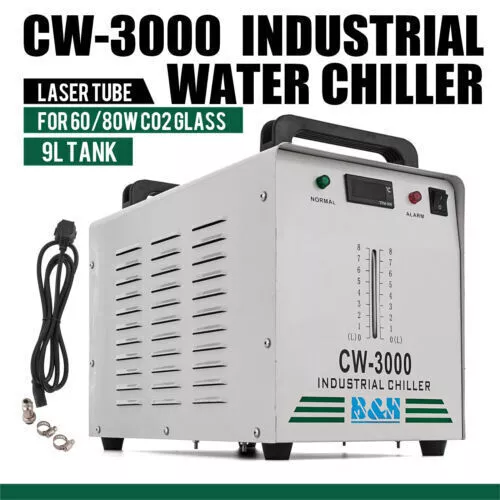 VEVOR CNC Refroidisseur D'eau Industriel Pour CO2 Verre Laser Tube CW-5000