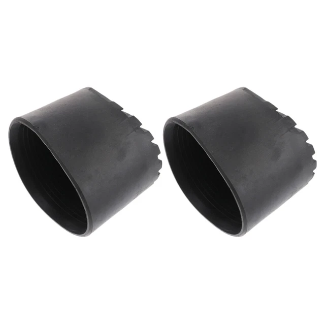 2 pz copripiede scala in PVC copertura antisalto scala piedi cuscinetto in gomma nero