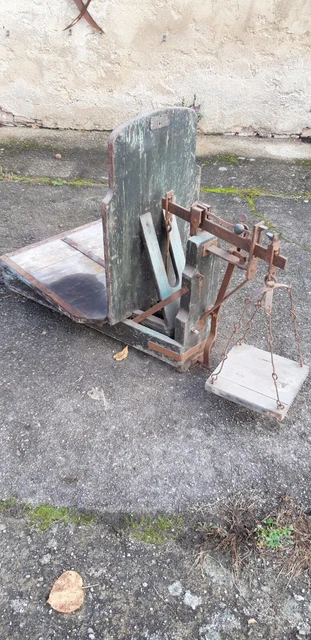 Antik alte Dezimalwaage, bis 200 kg