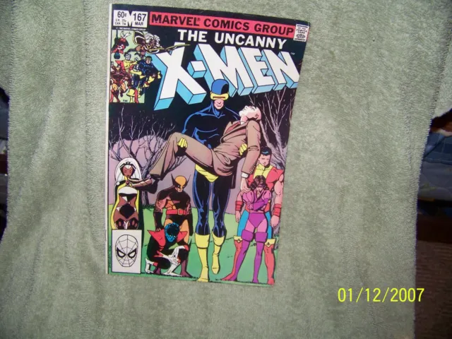 lot of [3}  vintage marvel comic books 1980"s  {the uncanny x-men - 1st series}