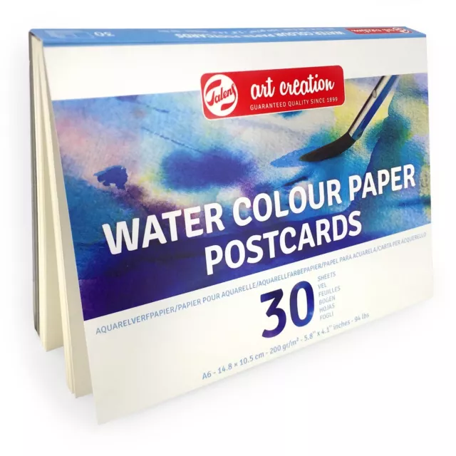 Royal Talens – Art Creation Water Colour Paper Postcards – 30 Sheets – 200gsm