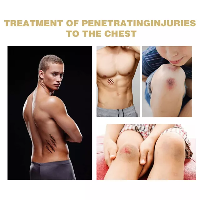 6Pcs Safety Survival Emergency Trauma Sticker Chest Seal Medical Chest Patch