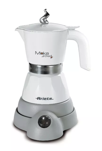 ARIETE 1358 Moka Aroma Elettrica 3 tazze Electric moka 220V - 400W | Bianca