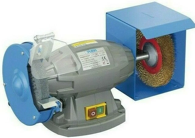 Mola Doppelschleifer Profi 150 Mm – Mit Bürste, 350 W – Fervi 0510