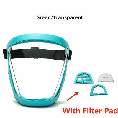 Anti-fog Shield Safety Full Face Super Protective Head Cover Transparent Mask US