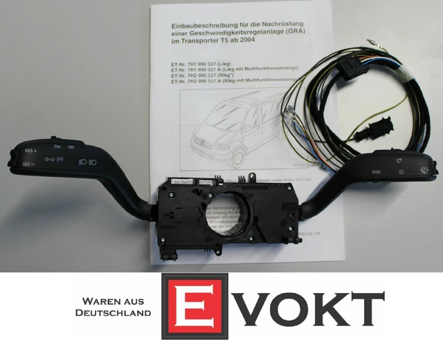 VW T5 ANLEITUNG Einbau Tempomat GRA Nachrüstung 7E0012175 EUR 7,99