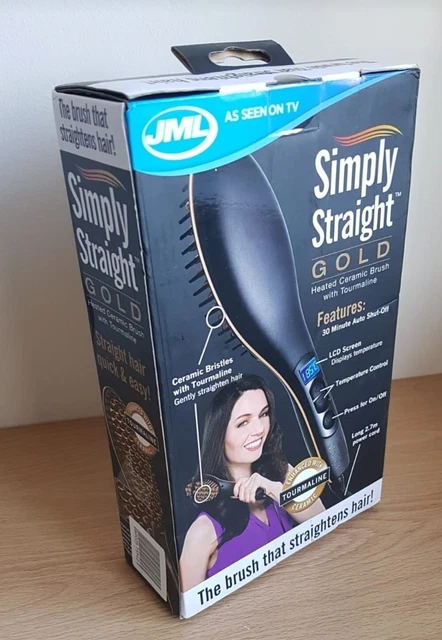 JML SIMPLY STRAIGHT gold hair brush 17.00 PicClick UK