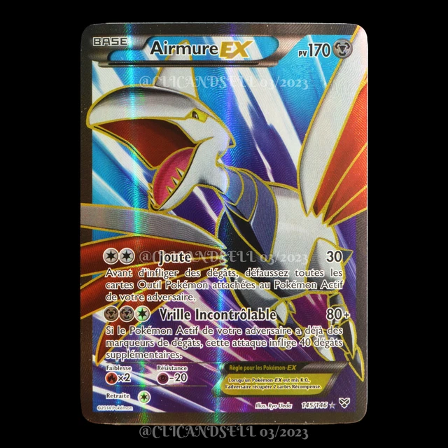 carte Pokémon Airmure EX 145/146 #1 XY NEUF FR