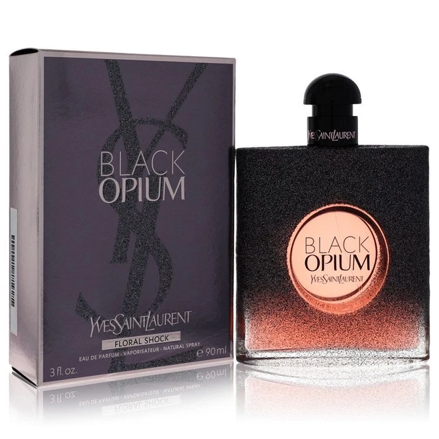 Black Opium Floral Shock by Yves Saint Laurent Eau De Parfum Spray 3 oz For Wom