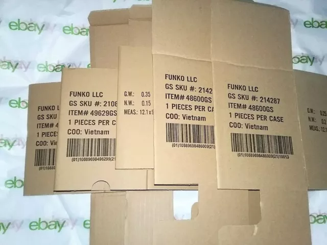 🔥😎🎁Snug Boxes 😎🎁 5 Pack 😎🎁 Funko Pop!  4" Protective Pop Cardboard Boxes