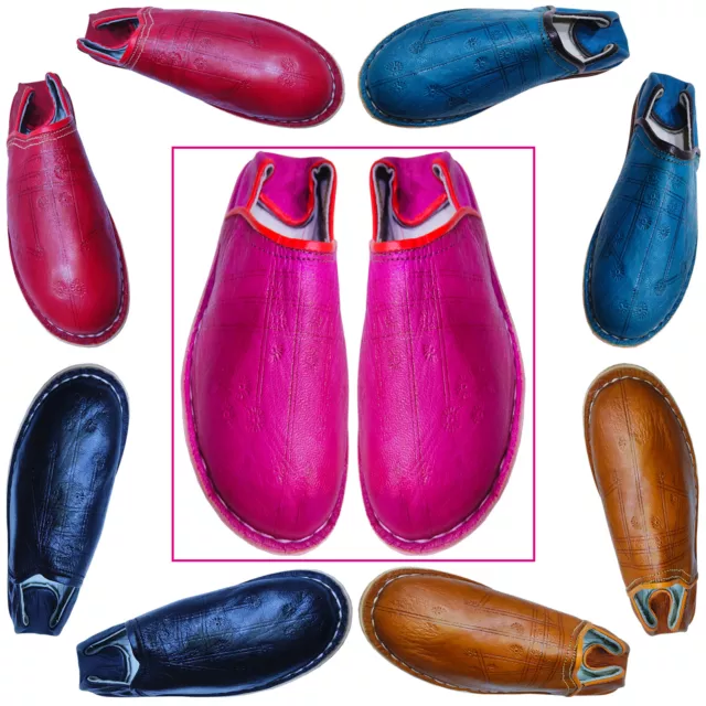 Women's shoes, Moroccan slippers Handmade Leather Babouches, beautiful and comfy