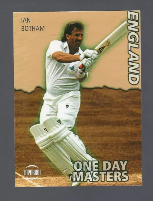 Rare - Topdraw Cricket 1999 - Ian Botham - England - One Day Masters Card