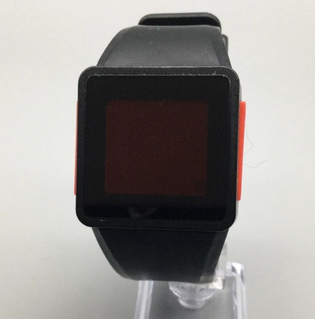 NIXON NEWTON DIGITAL Watch Men Black Red BROKEN FOR PARTS OR