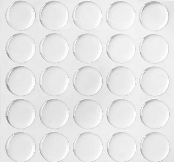 100pcs Clear Epoxy Stickers 1" Dome Bottle Cap Round Adhesive Inch 25mm