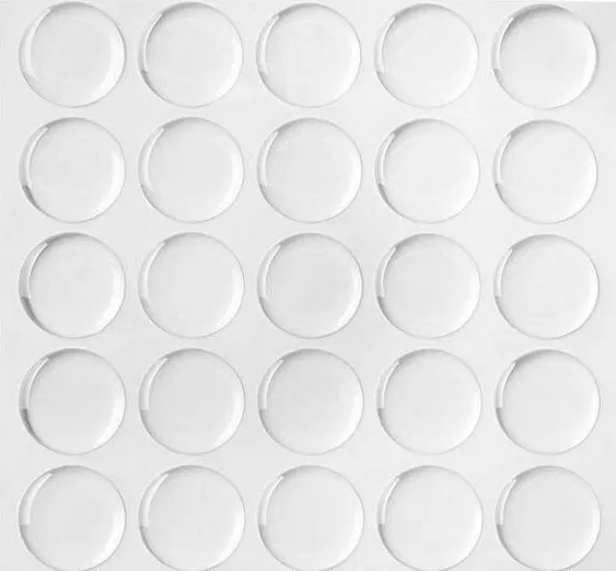 50pcs Clear Epoxy Stickers 1" Dome Bottle Cap Round Adhesive Inch 25mm