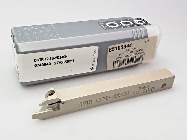 Iscar DGTR 12.7B-2D24SH 1/2" x  1/2" Indexable Grooving Parting Tool Holder