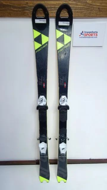 Fischer RC4 SL FIS 140 cm Ski + New Tyrolia 7.5 Bindings Winter Sports