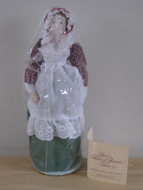 Avon Fashion Of American Times Early American Vintage Porcelain Doll 1987