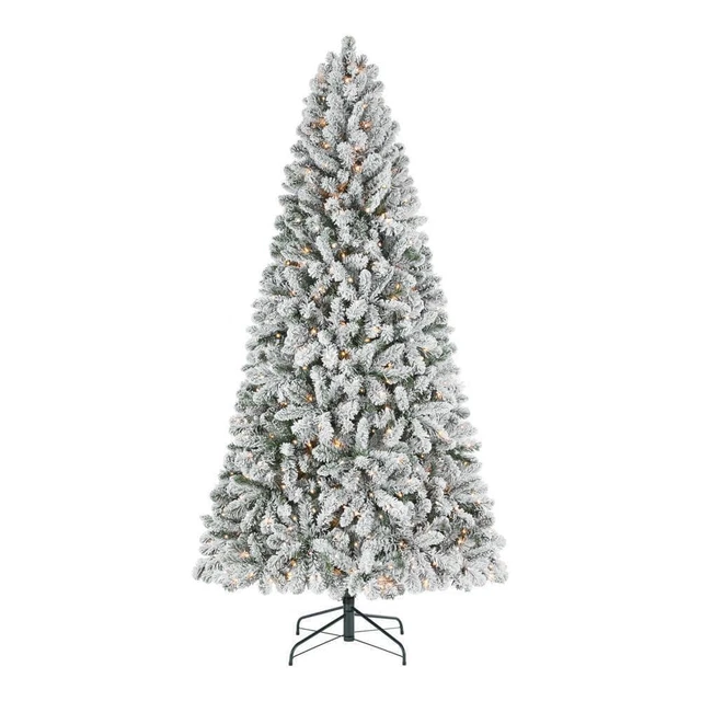 HOME ACCENTS HOLIDAY PreLit Christmas Tree (7.5ft.) Led Alta Flocked