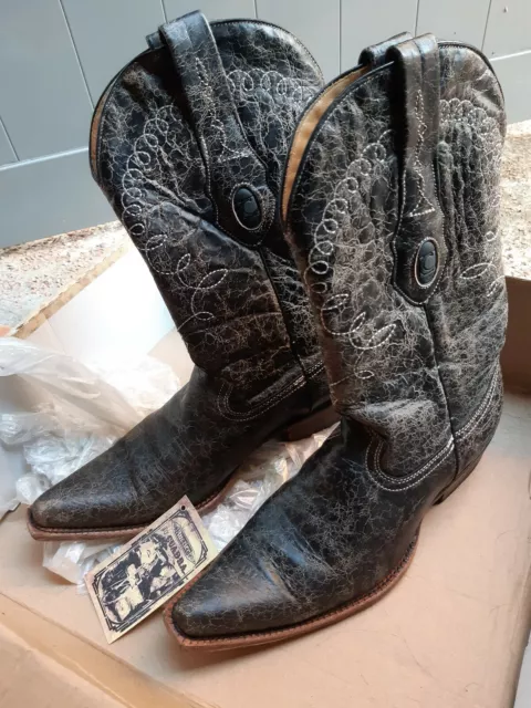 STIVALI UOMO TEXANI cowboy marca Cuadra n.43 praticamente nuovi