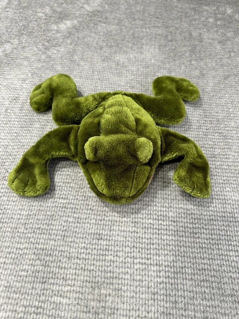 FOLKMANIS PLUSH GREEN Frog Toad Full Body Hand Puppet Stuffed Animal