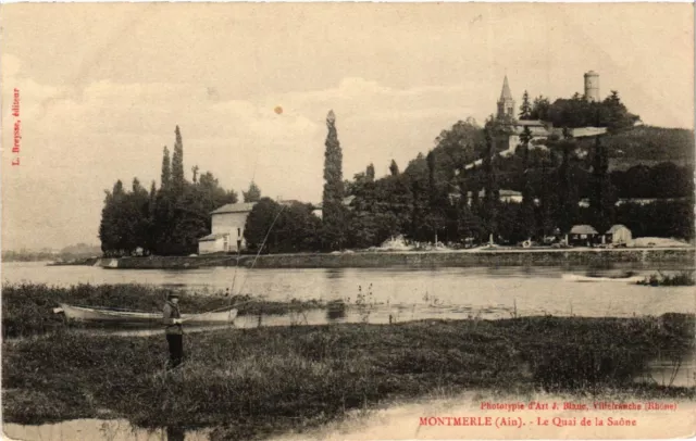 CPA MONTMERLE-sur-SAONE Le Quai de la Saone (485675)