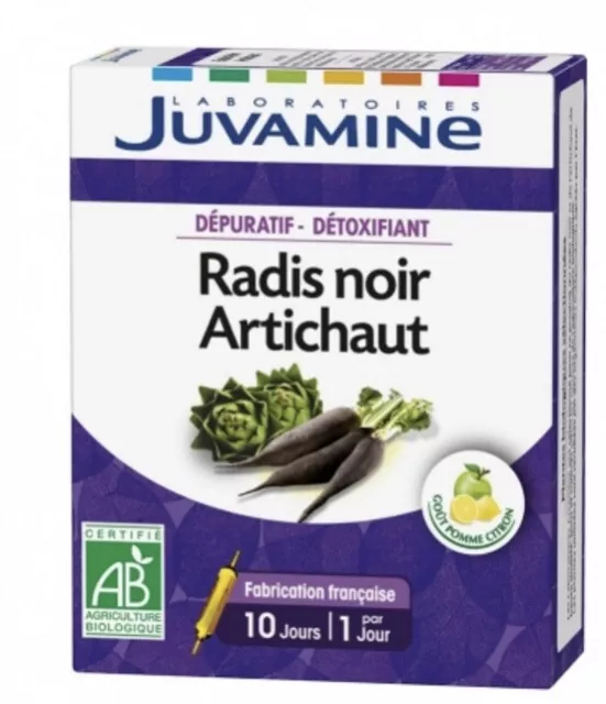 JUVAMINE 10 ampoules artichaut et radis noir