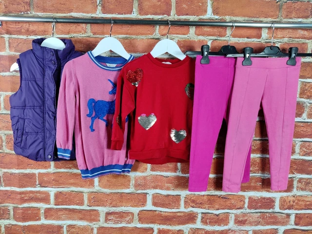 GIRLS BUNDLE AGE 3-4 YEARS NEXT H&M etc LEGGINGS JUMPER GILET UNICORN KIDS 104CM