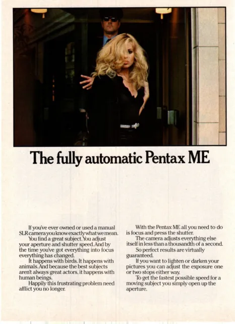 (Cam1) Camera Advert 11X16" The Fully Automatic Pentax Me