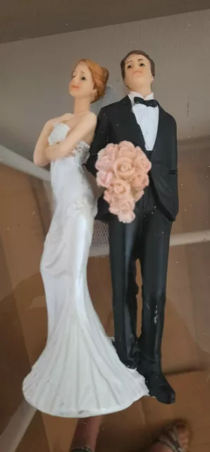 Couple de mariés figurine en résine mariage wedding cake décoration gâteau