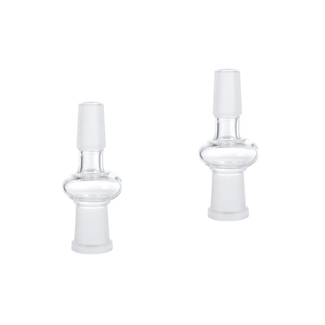 2 Count Male Essential Adapter Glass Glass Pipes Smoking Set