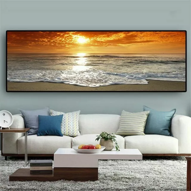 Sea Beach Landscape Posters Prints Canvas Painting Canvas Wall Art Wall Pictures