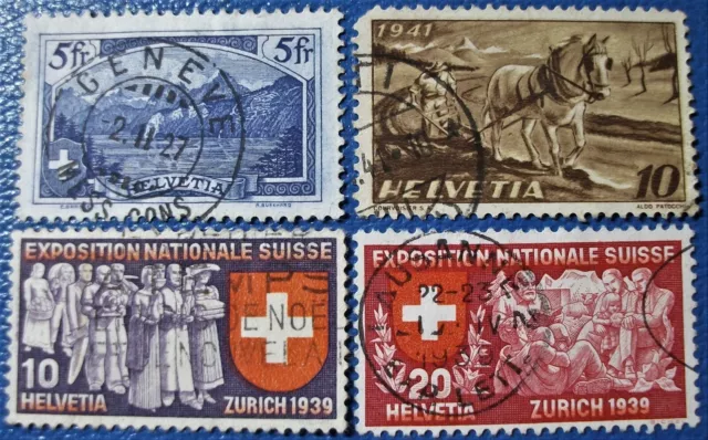 Briefmarken Helvetia/Schweiz gest.