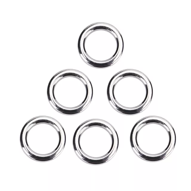 50Pcs/set Stainless Steel Fishing Split Rings Lure Bait Connector Accessory