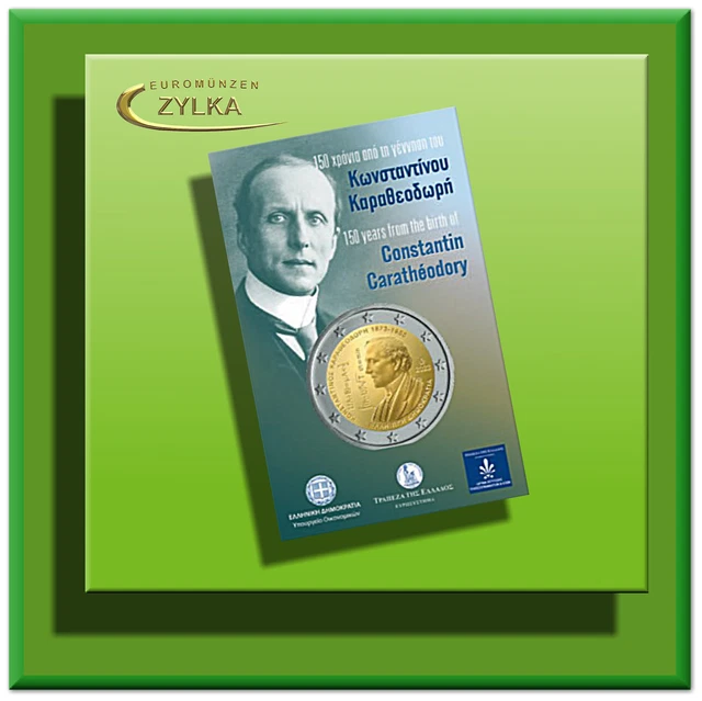 2 EURO 150 Jahre Geburt Von Constantin Caratheodory Griechenland 2-euro-150-jahre-geburt-von-constantin-caratheodory-griechenland