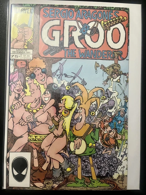 GROO THE WANDERER 10 EPIC COMICS SERGIO ARAGONES Marvel Old Vintage